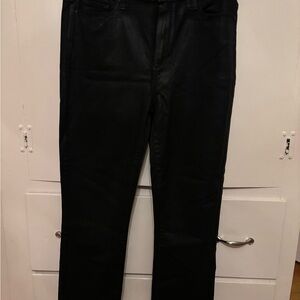 Paige Black Coated Cindy Denim Jeans Anthropologie